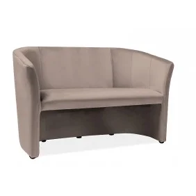 Диван TM-2 VELVET беж BLUVEL 28 / венге TM2V28
