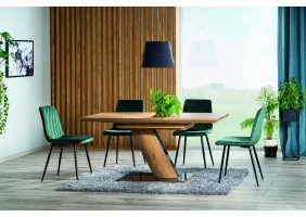 Стол обеденный раскладной TORONTO дуб 120 (160)x80 TORONTODD120