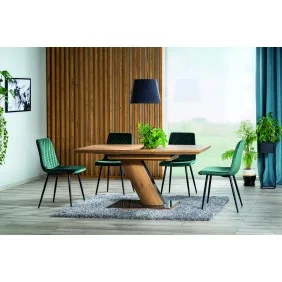 Стол обеденный раскладной TORONTO дуб 120 (160)x80 TORONTODD120