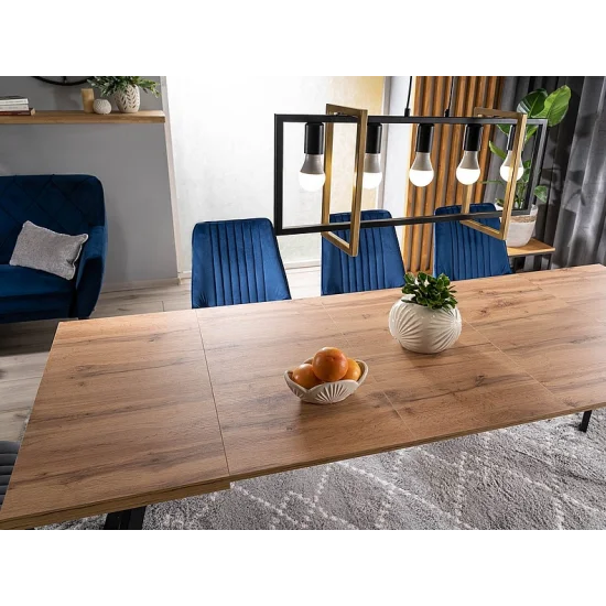 Стол обеденный MERLIN 90(240)X90 Дуб артизиан / Черный MERLINDAC90 3