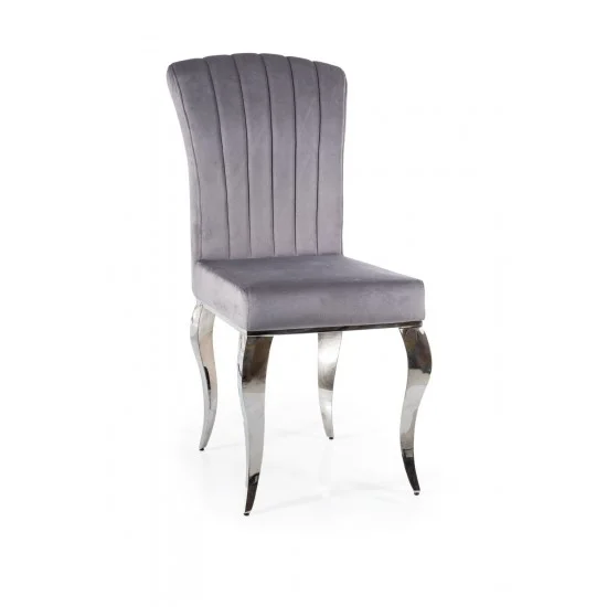 Крісло PRINCE VELVET Хром / Сірий TAP. 195 PRINCEVSZCH 2