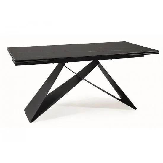 Стіл обідній розкладний WESTIN CERAMIC 160(240)*90 чорний SAHARA NOIR/чорний мат WESTINCCC160 1