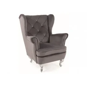 Крісло дитяче LILI VELVET сірий BL.14 / срібний LILIVSZS