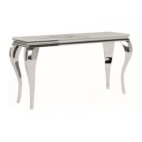 Консоль PRINCE C CERAMIC белая CALACATTA/хром 120*40 PRINCECCBCH120