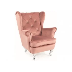 Кресло детское LILI VELVET роза античная BL.52/серебряный LILIVRAS