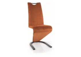 Стілець кухонний H090 VELVET чорний каркас/цинамон BL.4215 H090VCCY