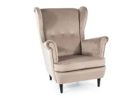 Крісло LORD VELVET темний беж/венге BL.40 LORDV40