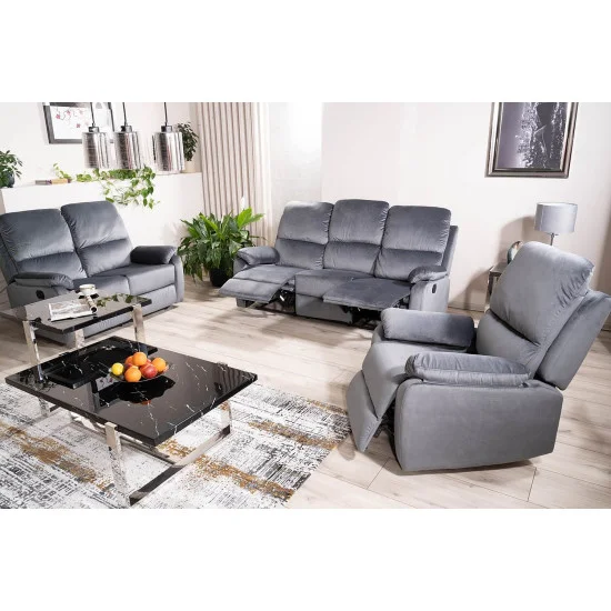 Кресло раскладное SPENCER 1 VELVET серое BL.14 SPENCER1VSZ 8