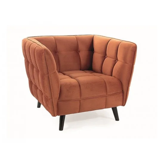 Кресло мягкое CASTELLO 1 VELVET циномон/венге BL.4215 CASTELLO1V4215 1
