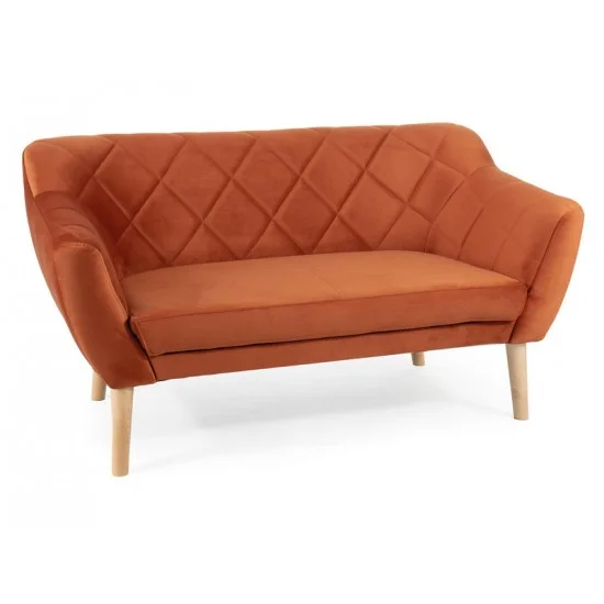 Диван софа KARO 2 VELVET цинамон/бук BL.4215 KARO2V4215BU 1