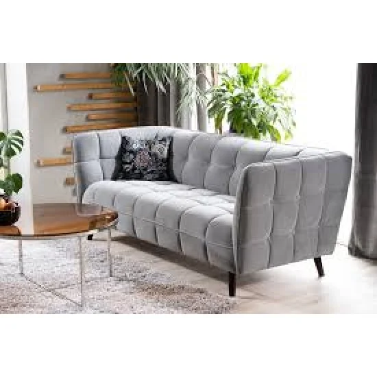 Диван софа CASTELLO 2 VELVET світло-сіра/венге BL.03 CASTELLO2V03 3