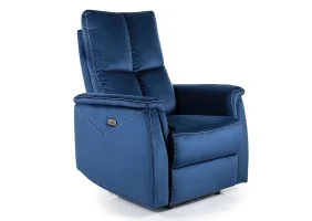 Крісло розкладне NEPTUN VELVET синє BL.86 NEPTUNVGR