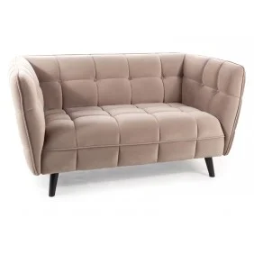 Диван CASTELLO 2 VELVET темный беж/венге BL.40 CASTELLO2V40