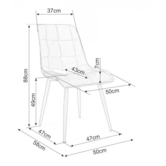 Стул кухонный CHIC D VELVET дуб каркас/беж BL.28 CHICDVDBE 3