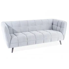 Диван CASTELLO 3 VELVET светло-серая/венге BL.03 CASTELLO3V03