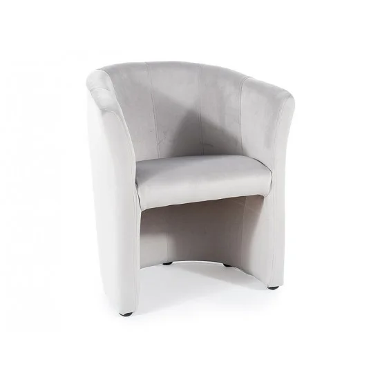 Крісло TM-1 VELVET світло-сіре/венге BL.03 TM1V03 1