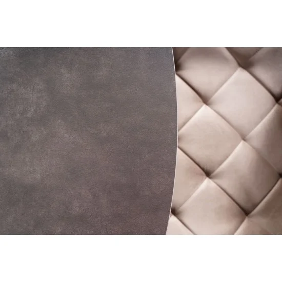 Стіл обідній розкладний PORTO CERAMIC 120(160)*120 тем.сірий ефект мармуру/сталь щіткована PORTOCCSS120 7