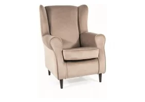 Кресло BARON VELVET темный беж/венге BL.40 BARONV40