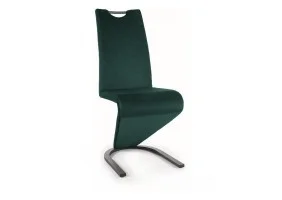 Стілець кухонний H090 VELVET чорний каркас/зелений BL.78 H090VCZ