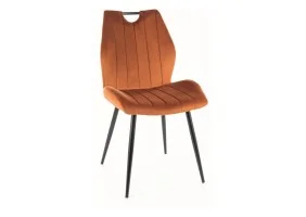 Стул кухонный ARCO VELVET черный каркас/цинамон 4215 ARCOVCCY