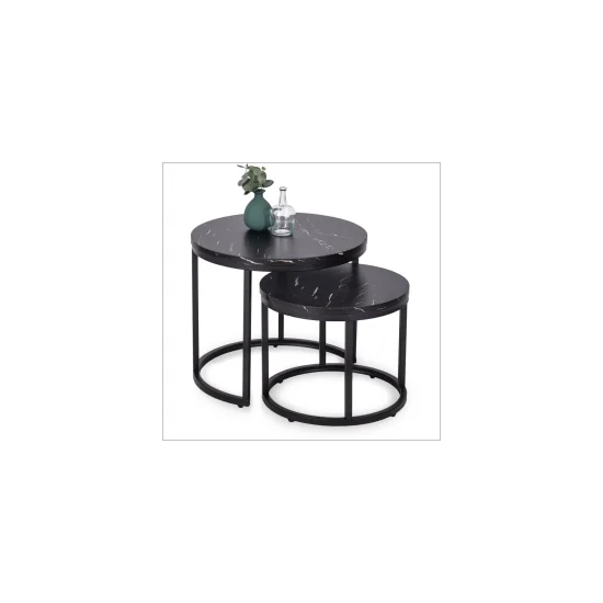 Журнальный столик AMARO черный (эффект мрамора)/черный (к-кт) AMAROCC 8