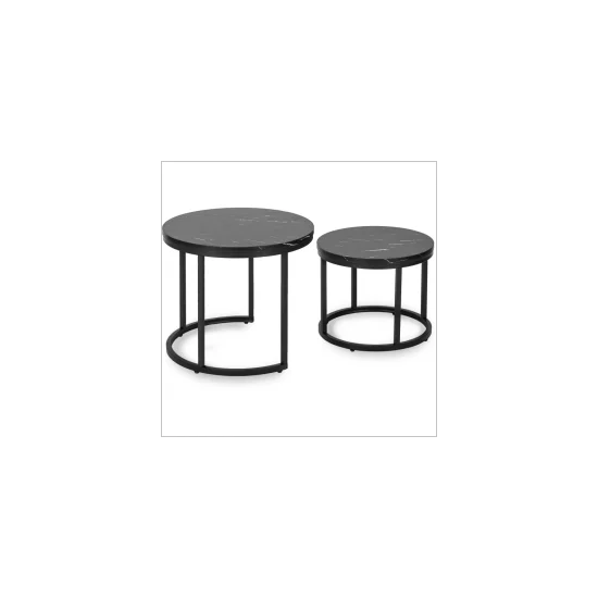 Журнальный столик AMARO черный (эффект мрамора)/черный (к-кт) AMAROCC 3