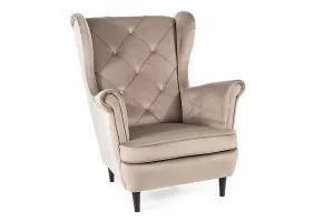 Крісло LADY VELVET темний беж/венге BL.40 LADYV40