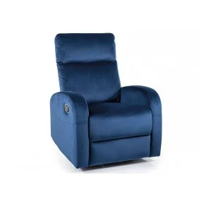 Кресло раскладное OLIMP VELVET синее BL.86 OLIMPVGR