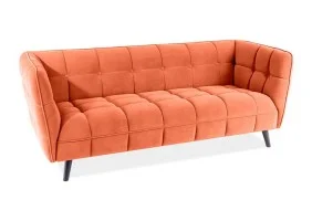 Диван CASTELLO 3 VELVET циномон/венге BL.4215 CASTELLO3V4215