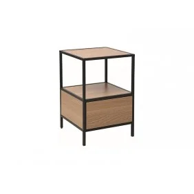 Тумба GEO S 59x 40x 40 дуб/черный GEOSDC