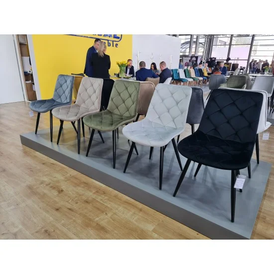 Стул кухонный RALPH VELVET черный каркас/черный BL.19 RALPHVCC 2