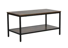 Журнальный столик WENDY A коричневый рустикальный/черный WENDYABRC