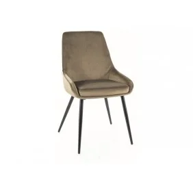 Стул кухонный COBE VELVET черный каркас/оливковый BL.77 COBEVCOL
