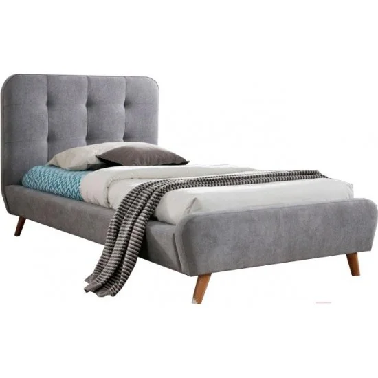 Односпальная кровать Tiffany 90X200 Серый TIFFANY90SZ 4