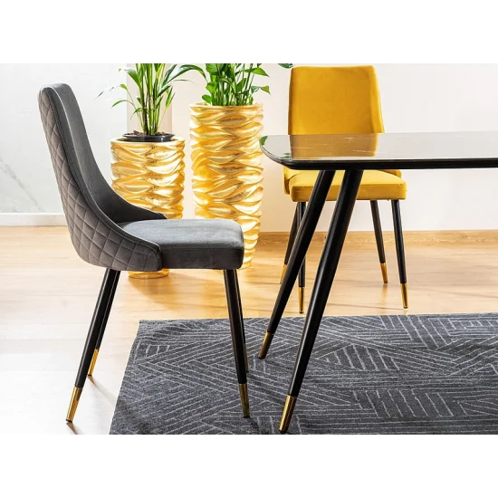 Крісло Piano Velvet Сірий / Чорний PIANOVCSZ 6