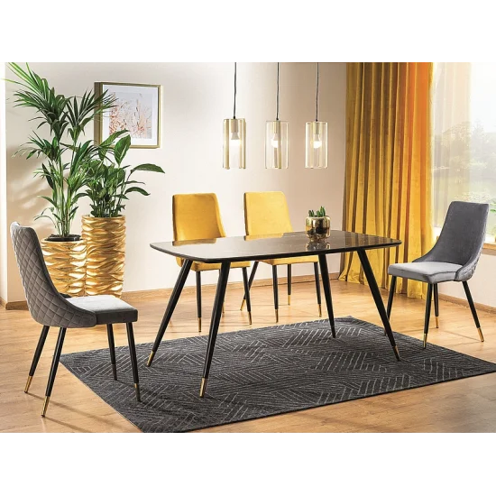 Крісло Piano Velvet Сірий / Чорний PIANOVCSZ 5