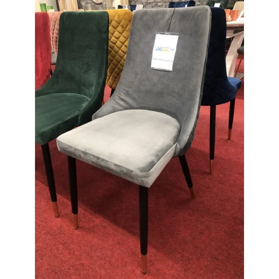 Крісло Piano Velvet Сірий / Чорний PIANOVCSZ 13