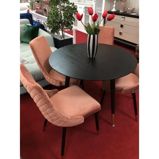 Cтул Piano Velvet Античный Розовый / Черный / Золотой PIANOVCRA 3