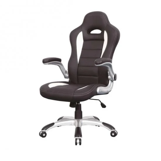 Компьютерное кресло поворотное Q-024 Черно-белый OBRQ024 6