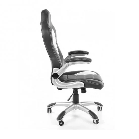 Компьютерное кресло поворотное Q-024 Черно-белый OBRQ024 3