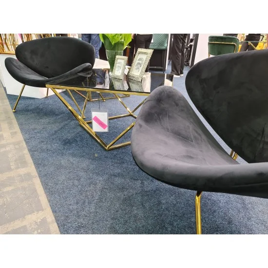 Кресло Major Velvet Серый / Золотой MAJORV14ZL 3