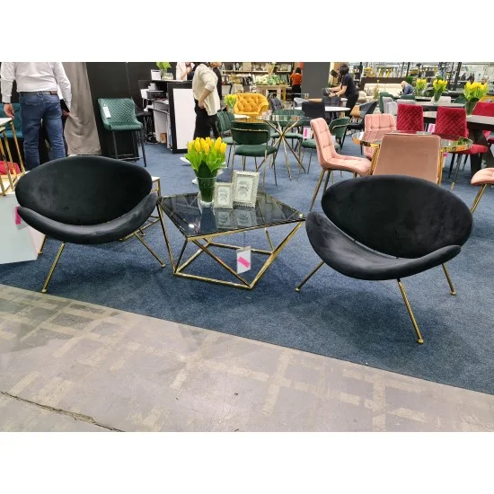 Кресло Major Velvet Серый / Золотой MAJORV14ZL 2