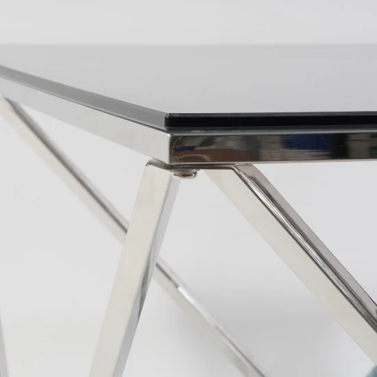 Журнальний стіл Silver A Silver A 80х80 Димчастий / Срібний SILVERASC 2
