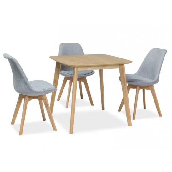 Стул Dior Светло-серый / Бук DIORBUJSZ 6