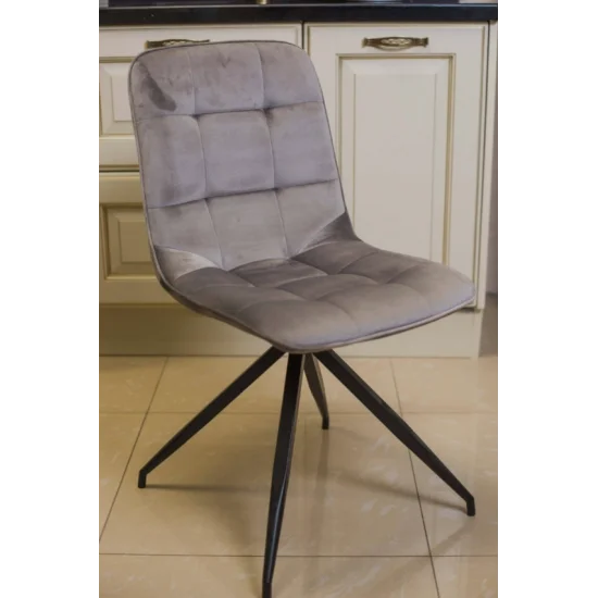 Стул Texo Velvet Серый / Черный TEXOVCSZ14 6