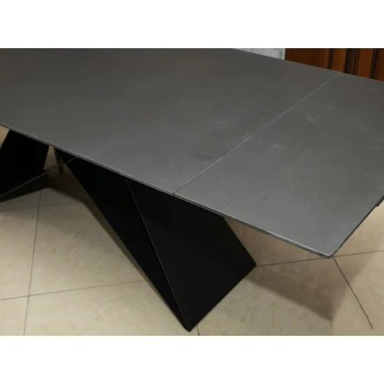 Стол обеденный раскладной Westin II 160(240)x90 Ефект камня Черный / Черный WESTINSZC160 18