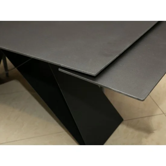 Стол обеденный раскладной Westin II 160(240)x90 Ефект камня Черный / Черный WESTINSZC160 16