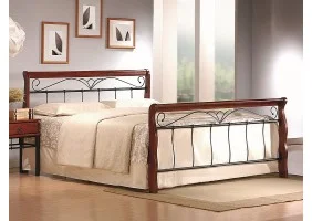 Ліжко полуторне VENETIA 140X200 антична вишня VENECJACA140