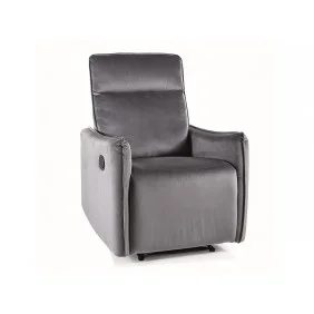 Крісло TRAVIS 1 VELVET Сірий BLUVEL 14 TRAVIS1VSZ