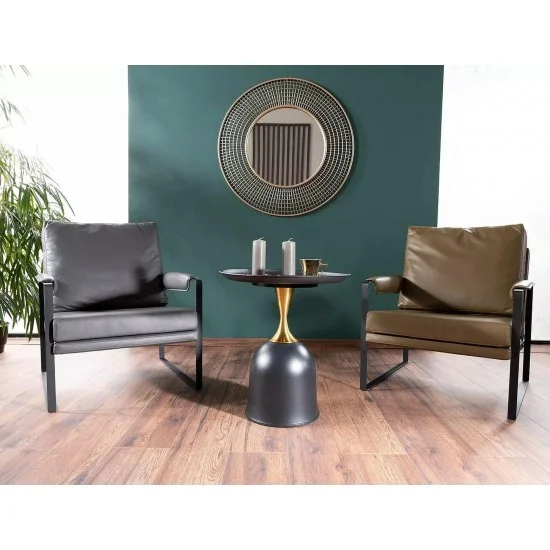 Стілець FOCUS штучна шкіра Сірий BUFFALO 06 Сірий BUFFALO 06 FOCUSSSSZ 14